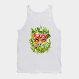 Fox in the tropics Tank Top